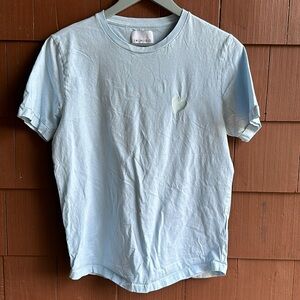Inimigo Light Blue Embroidered Heart Tee- Size Medium